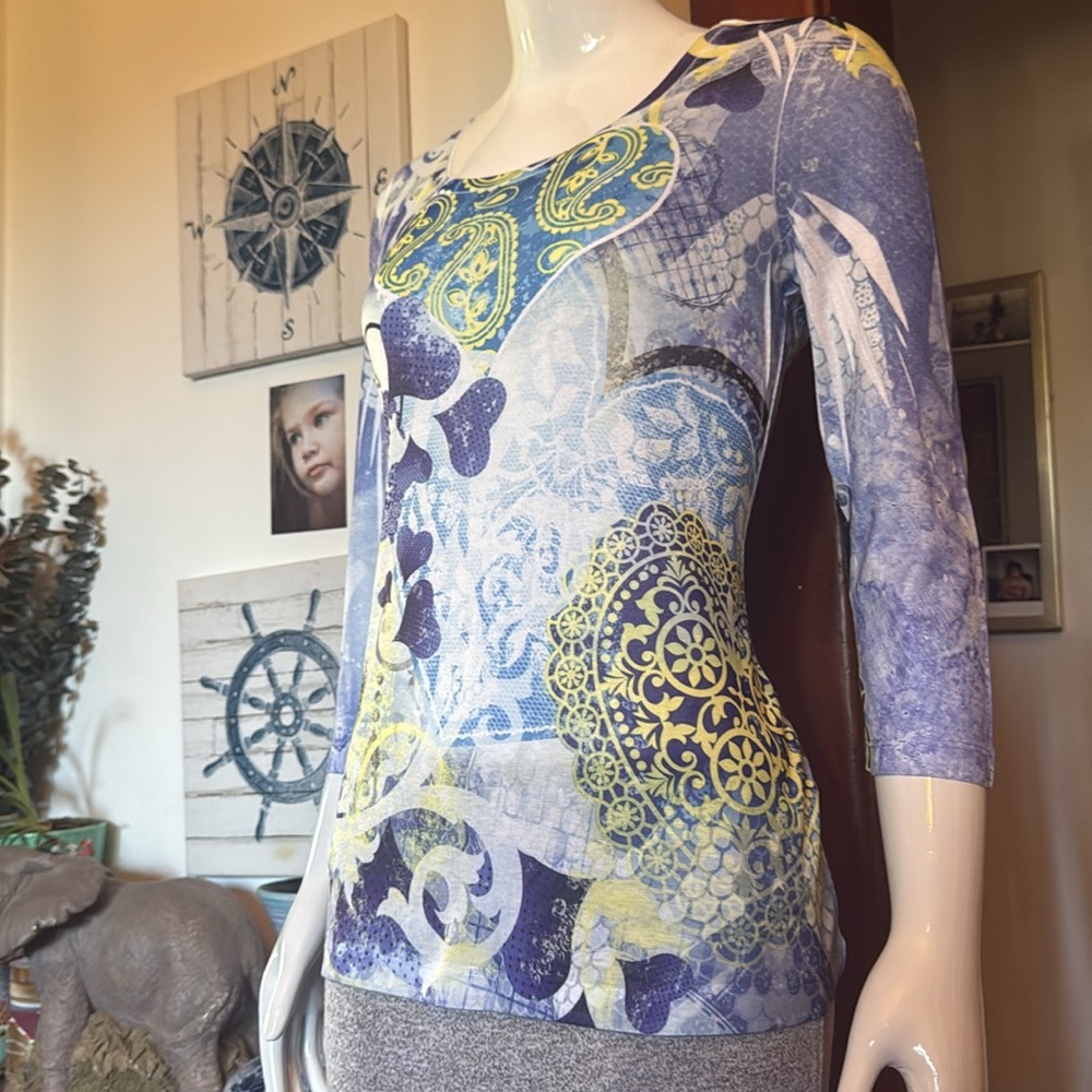 NWT Style&Co size small Women's Multicolor Patterned Top - Picture 4 of 6